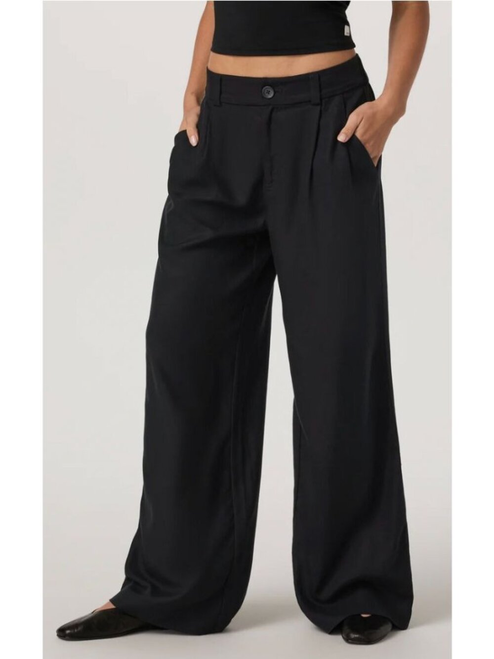 Vuori Trestles Twill Wideleg Pants Black Size XL $148 [jb]